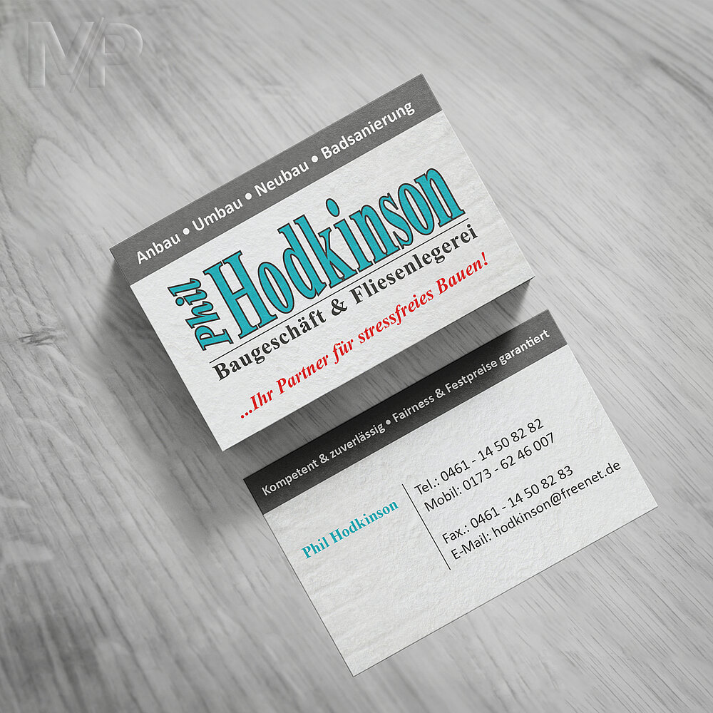 Phil Hodkinson - Visitenkarten